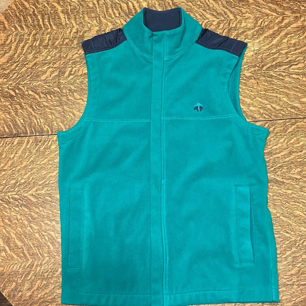 Men’s Brooks Brothers Fleece Vest - Green/Navy